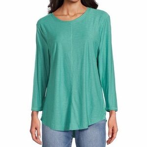 Westbound Teal Long Sleeve Blouse